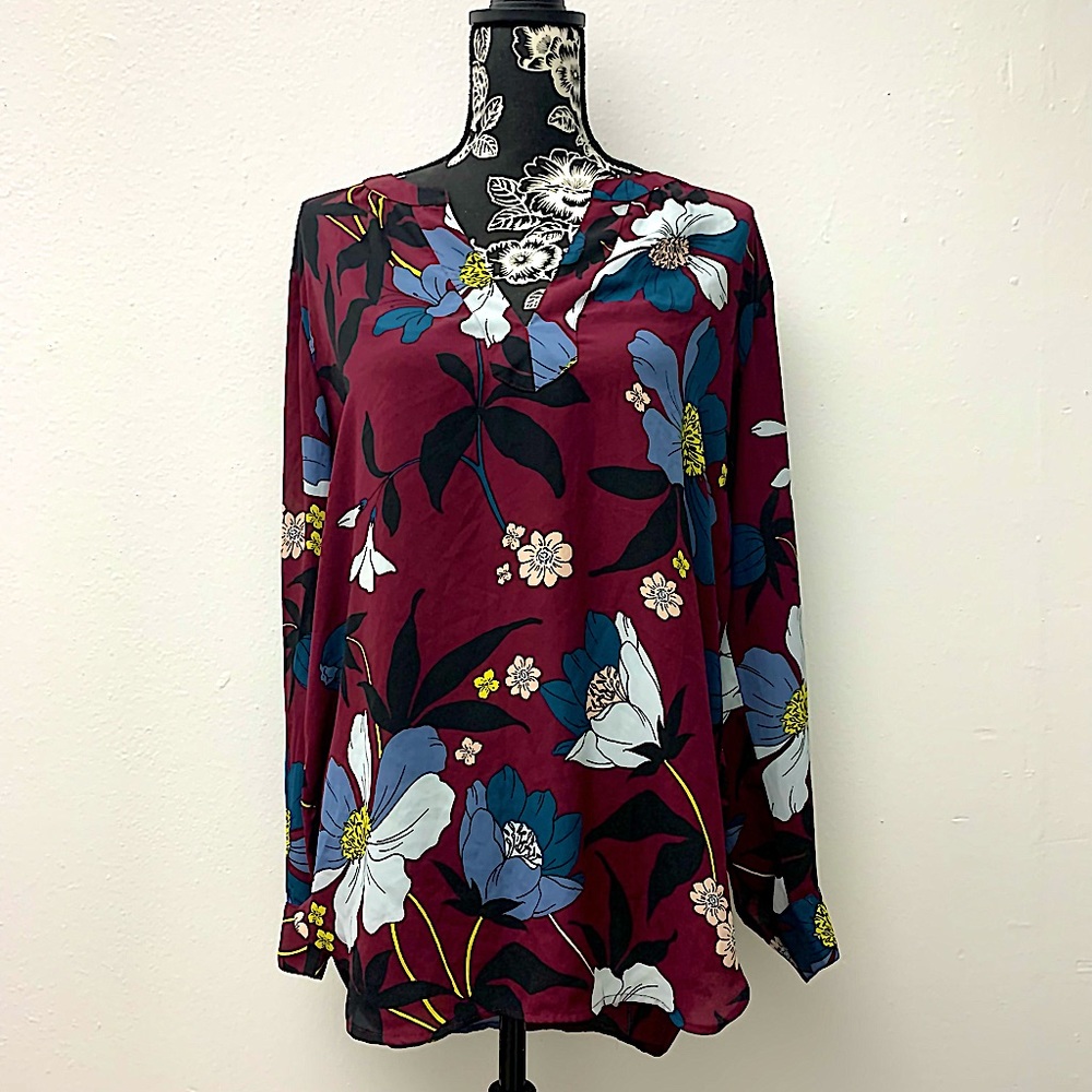 Ann Taylor Loft Floral Blouse